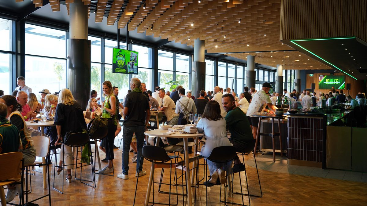 The Phoenix Nest function space set up for pre-game entertaining
